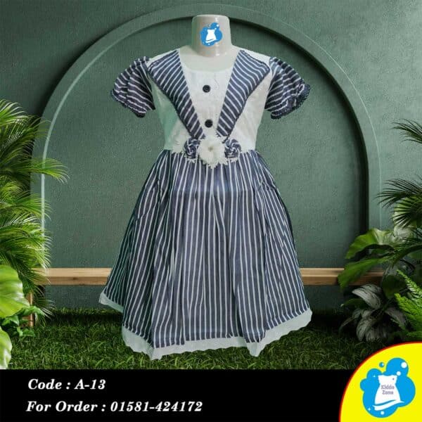 Pattern Design Cotton Dress for Kid's - Image 2