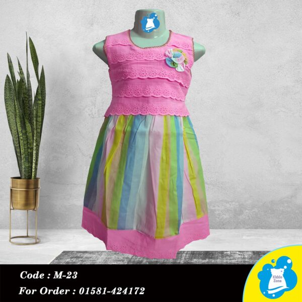 Bright Rainbow Baby Dress - Image 3