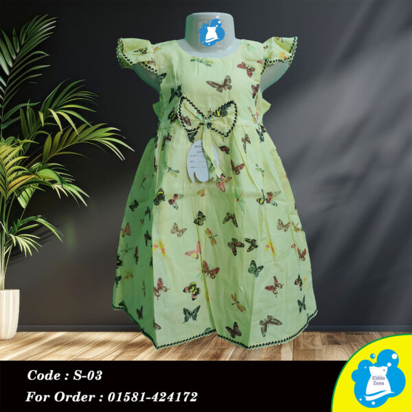 Butterfly Dreams Cotton Baby Frock - Image 2