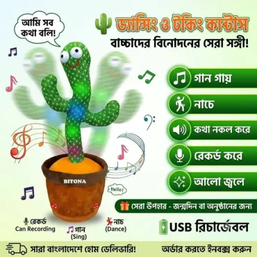 চার্জিং সিস্টেম টকিং ক্যাকটাস ৬০০ টাকা
